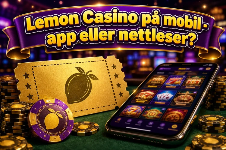Lemon Casino på mobil - app eller nettleser?