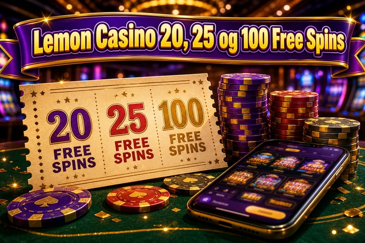 Lemon Casino 20, 25 og 100 Free Spins